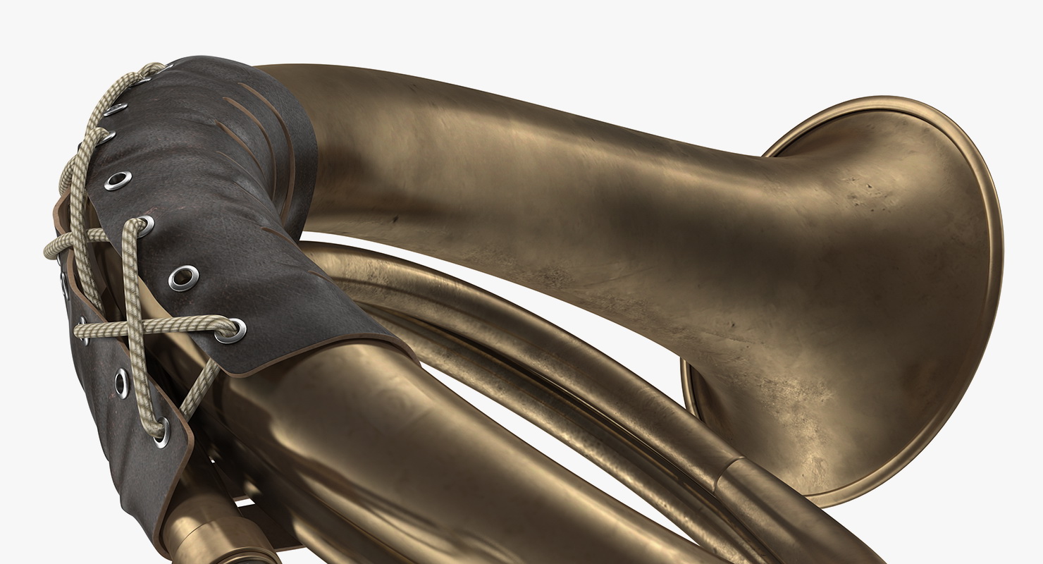 3D model Vintage Hunting Horn