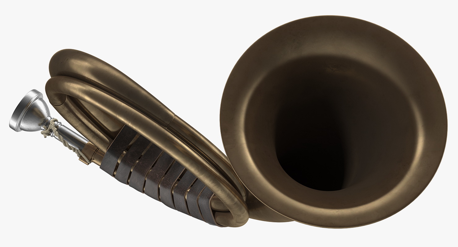 3D model Vintage Hunting Horn