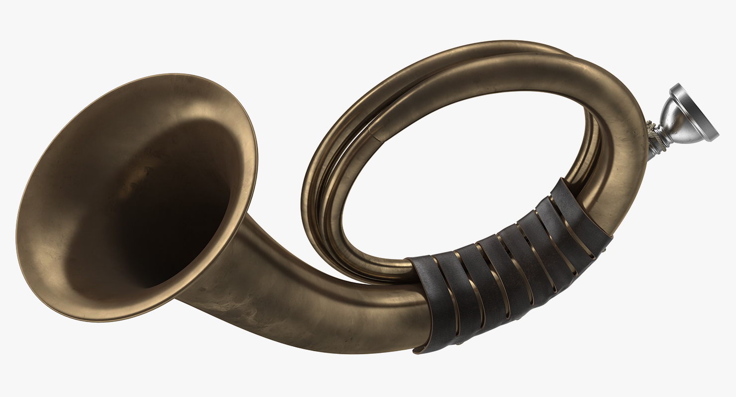 3D model Vintage Hunting Horn