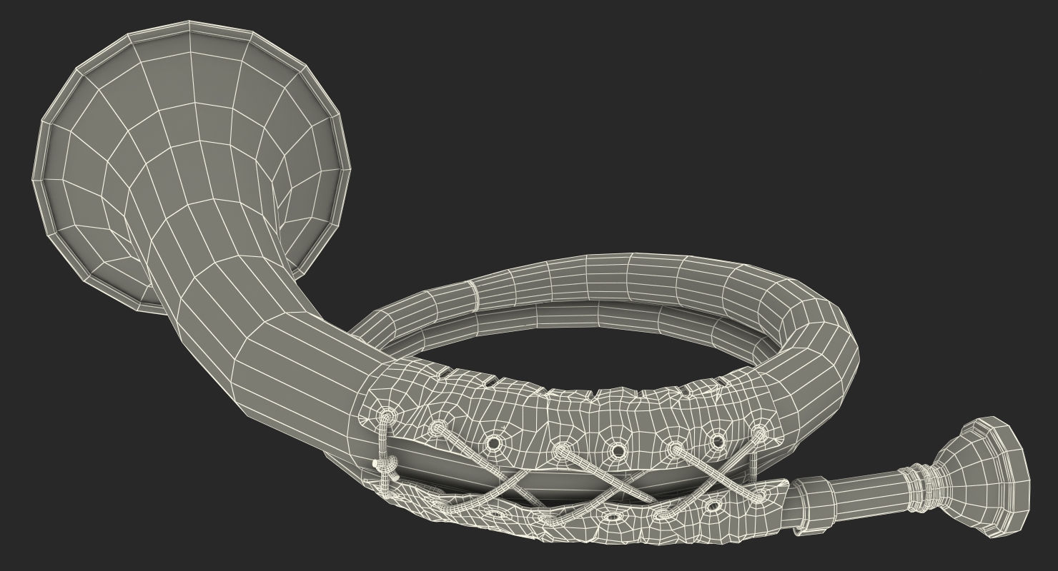 3D model Vintage Hunting Horn