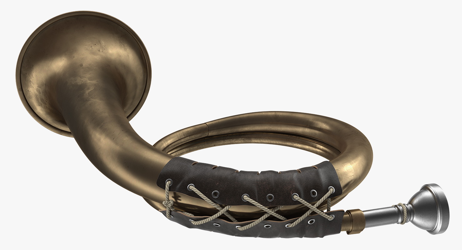 3D model Vintage Hunting Horn