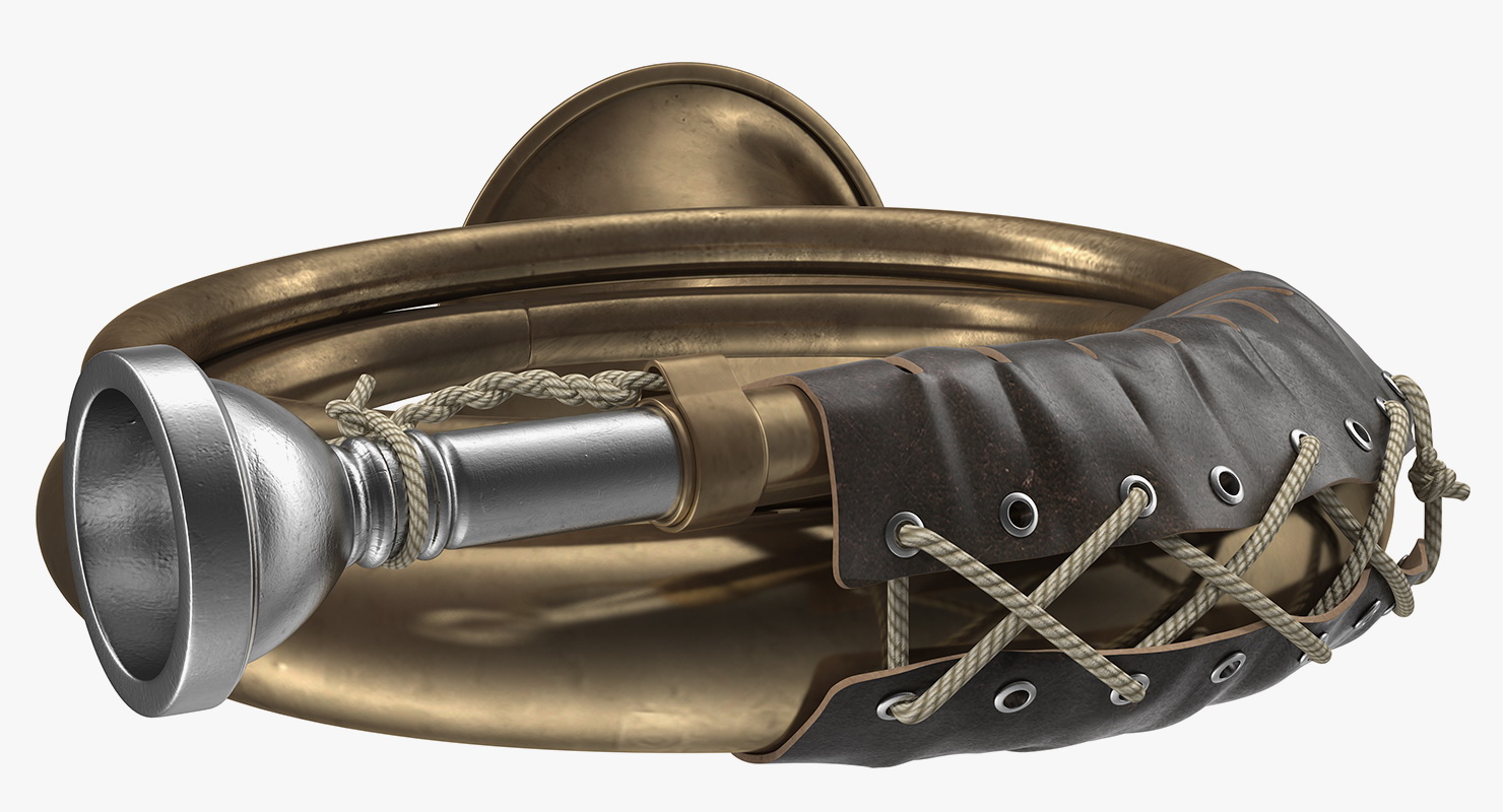 3D model Vintage Hunting Horn