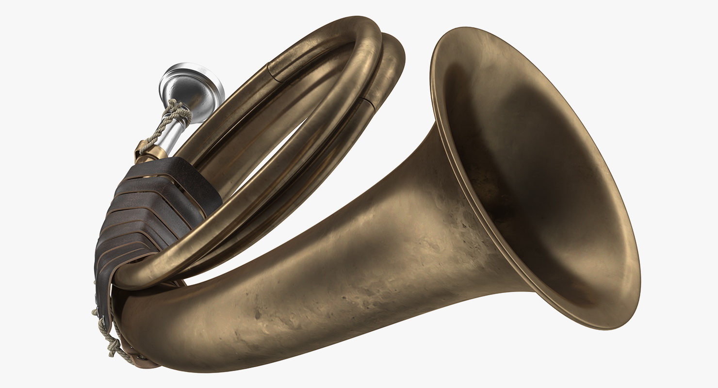 3D model Vintage Hunting Horn