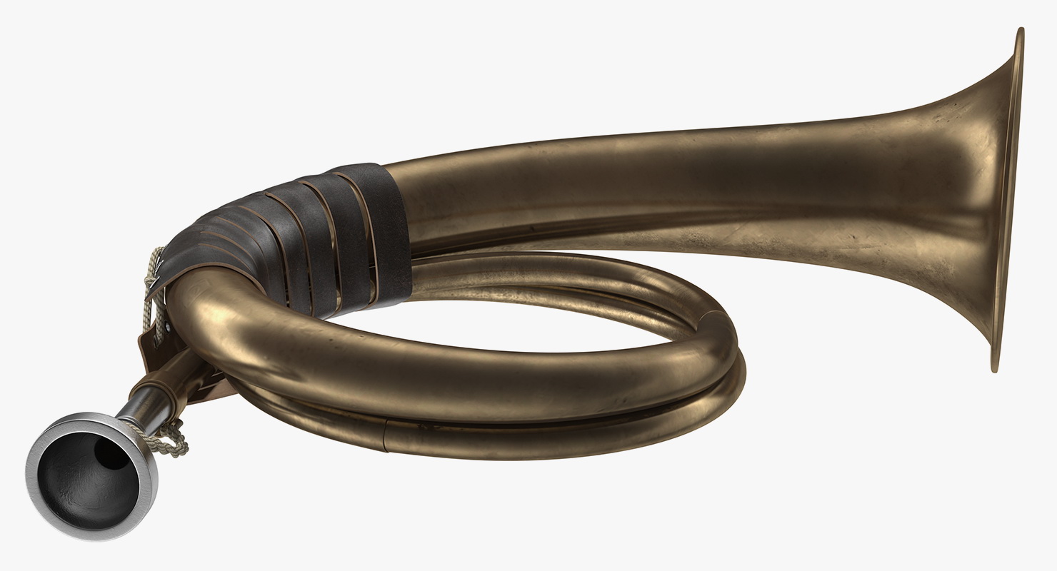 3D model Vintage Hunting Horn