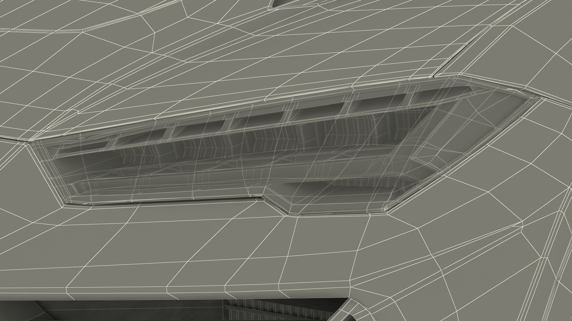 3D Super Luxury SUV Lights ON Rigged model
