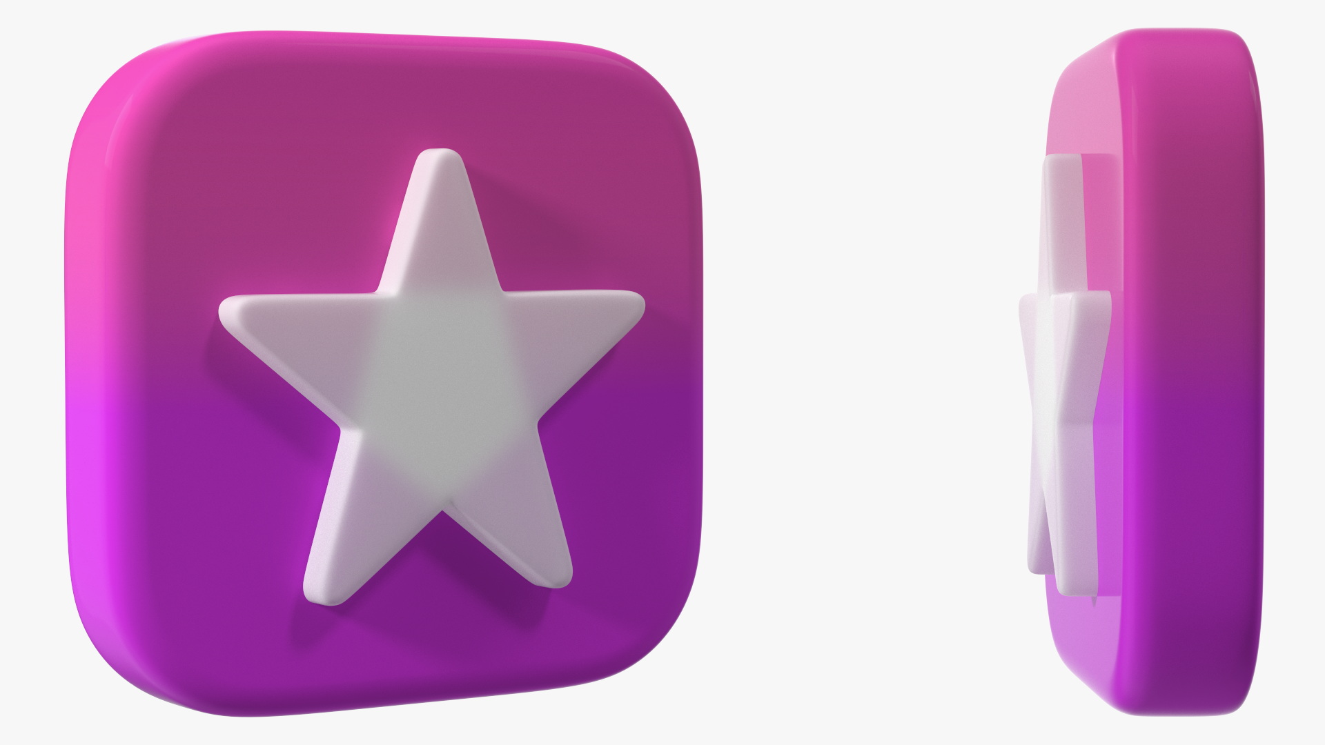 3D iPhone iOS iTunes Store Icon model