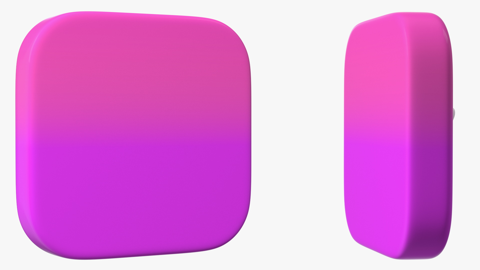 3D iPhone iOS iTunes Store Icon model