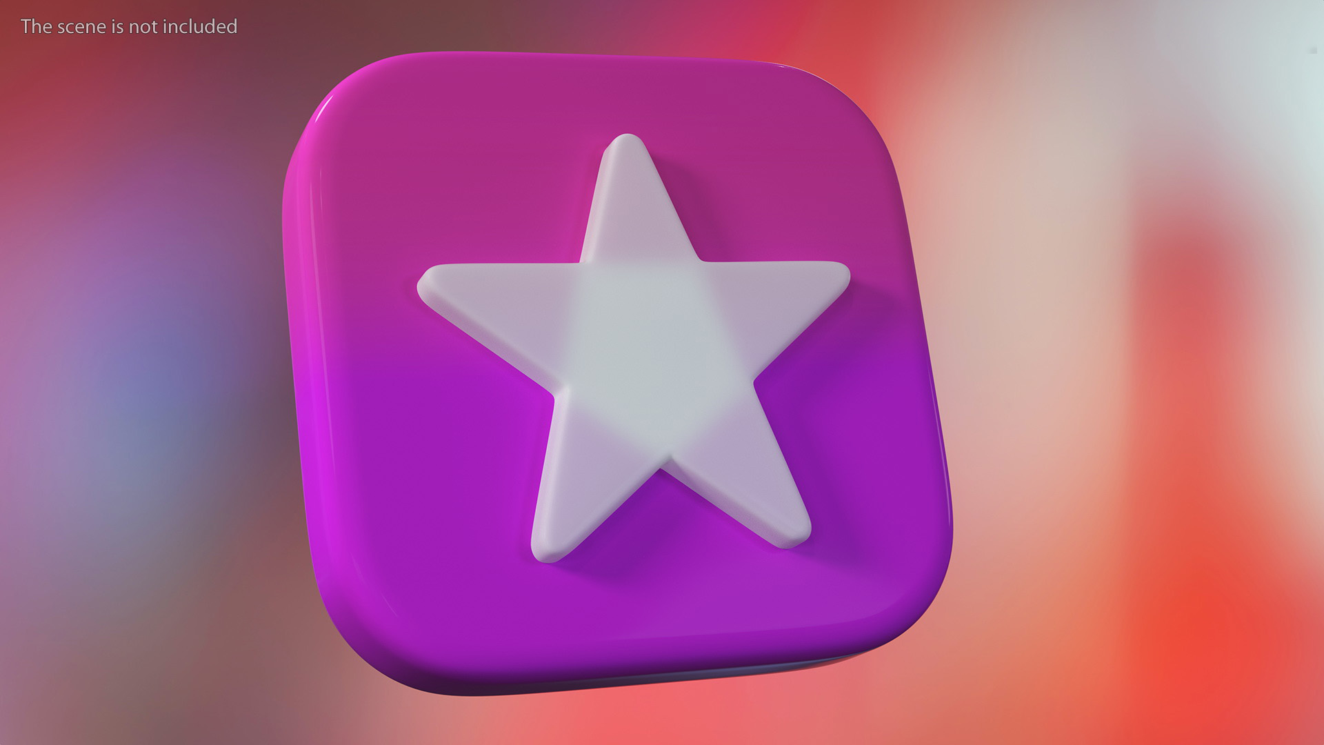 3D iPhone iOS iTunes Store Icon model