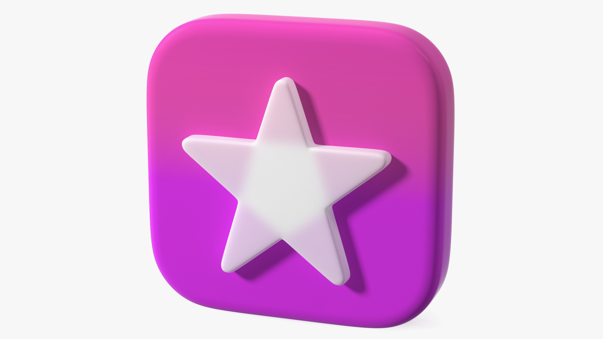 3D iPhone iOS iTunes Store Icon model