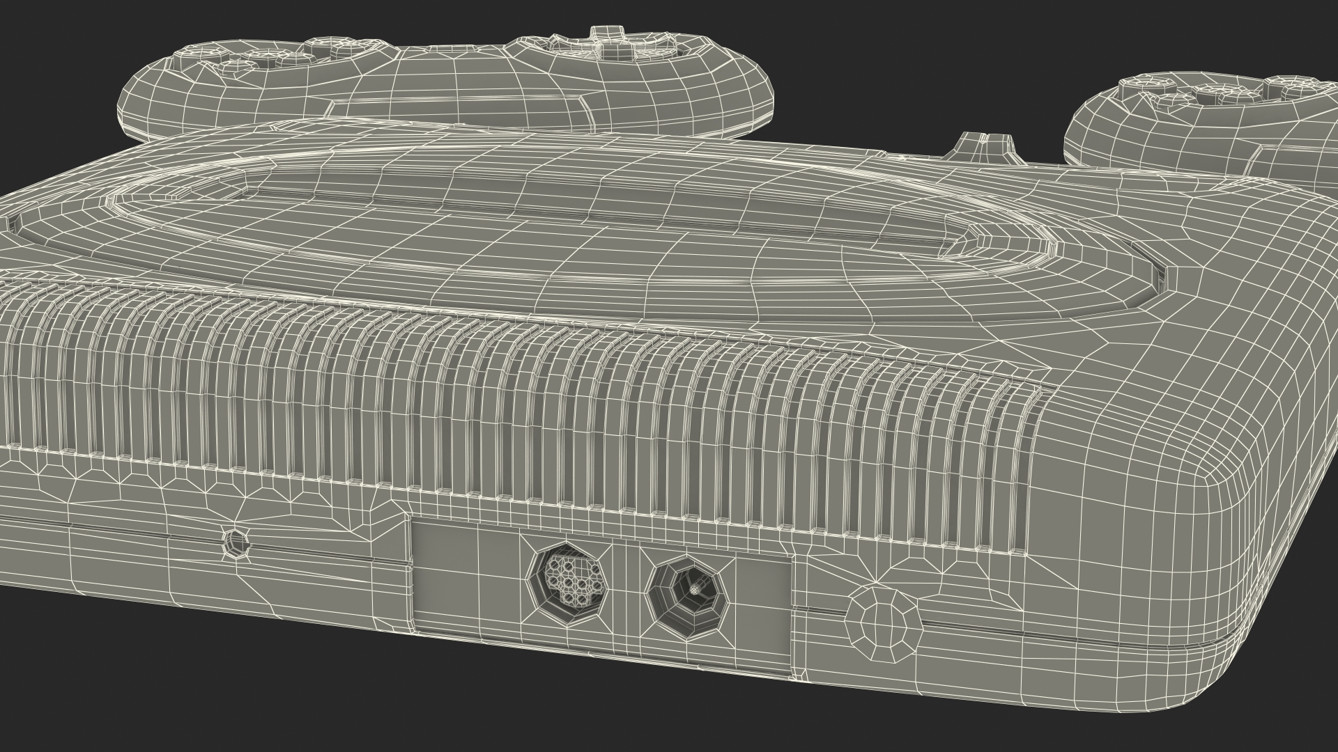 3D model Sega Mega Drive 2 with Cartridge Sonic 3