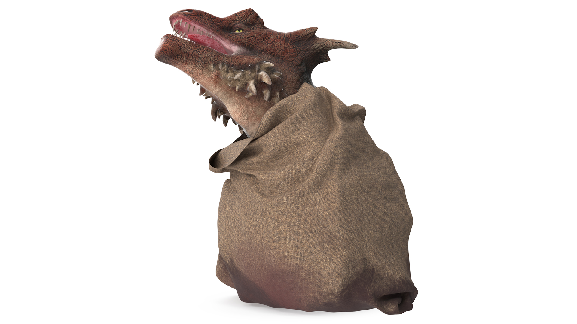 3D Dragon Head in Bag model