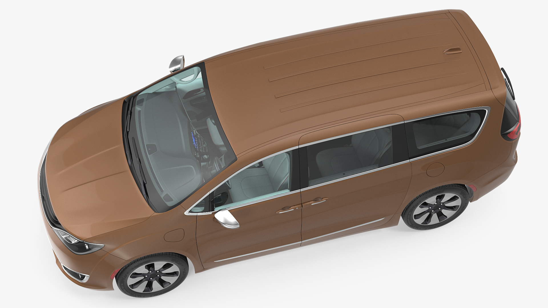 3D Family Minivan Rigged