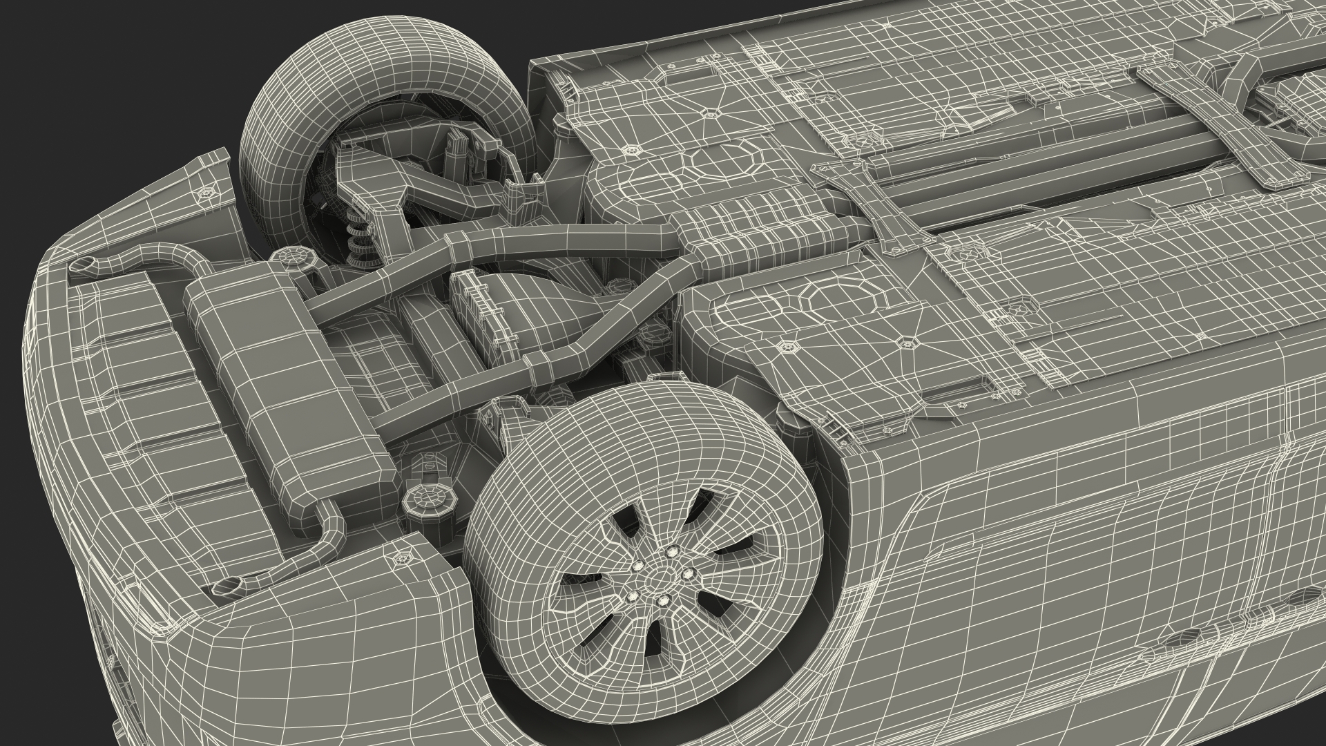 3D Family Minivan Rigged