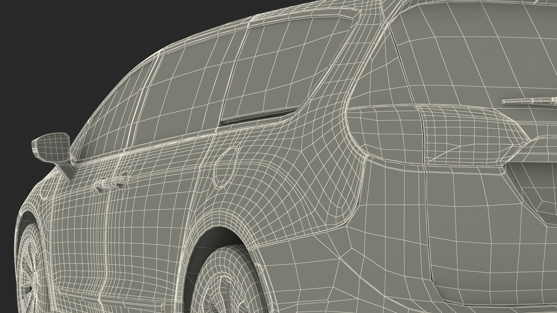 3D Family Minivan Rigged