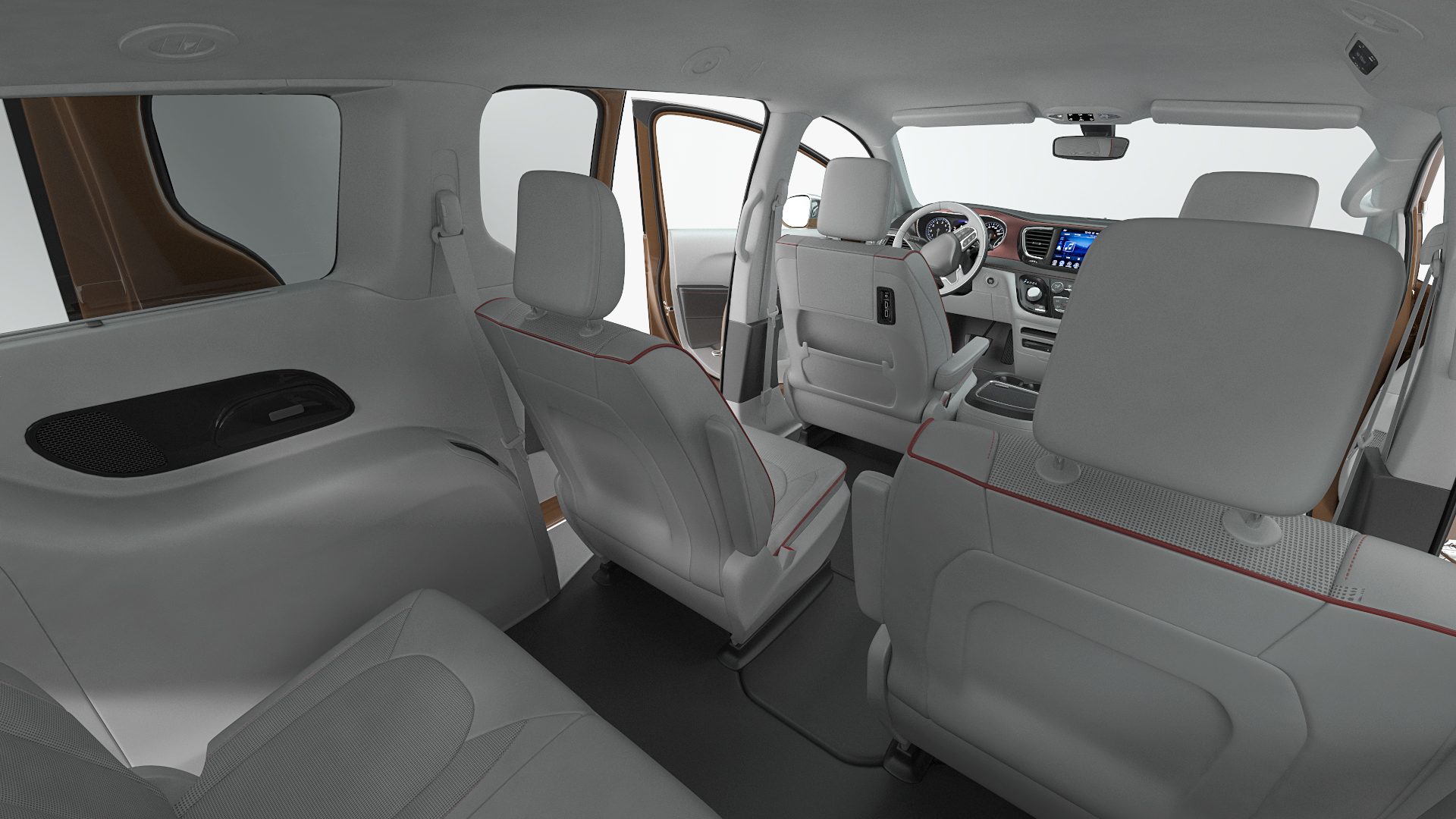 3D Family Minivan Rigged