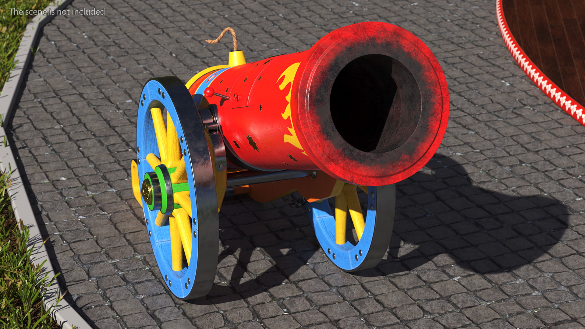 3D Circus Cannon model