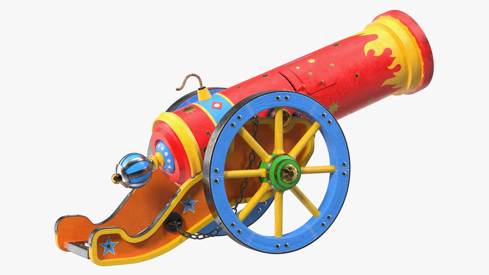 3D Circus Cannon model