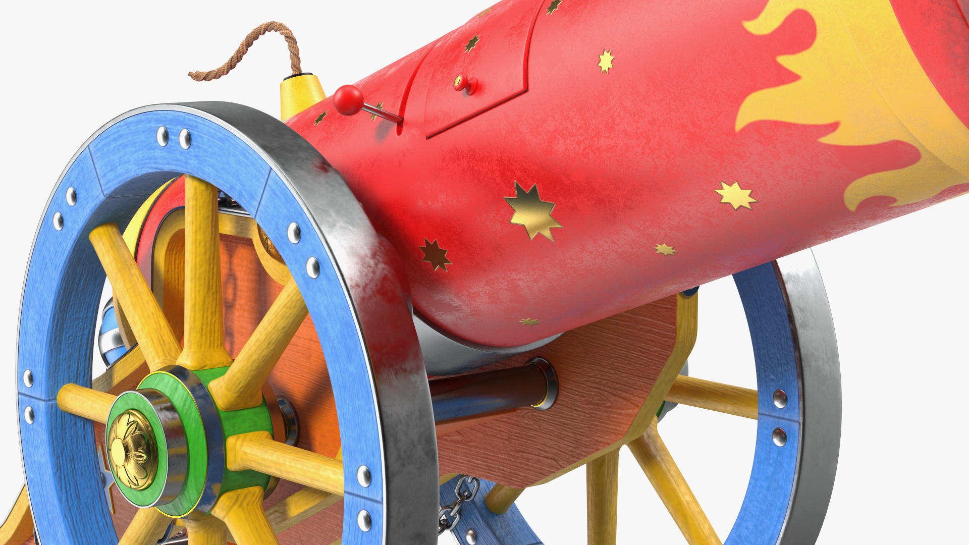 3D Circus Cannon model