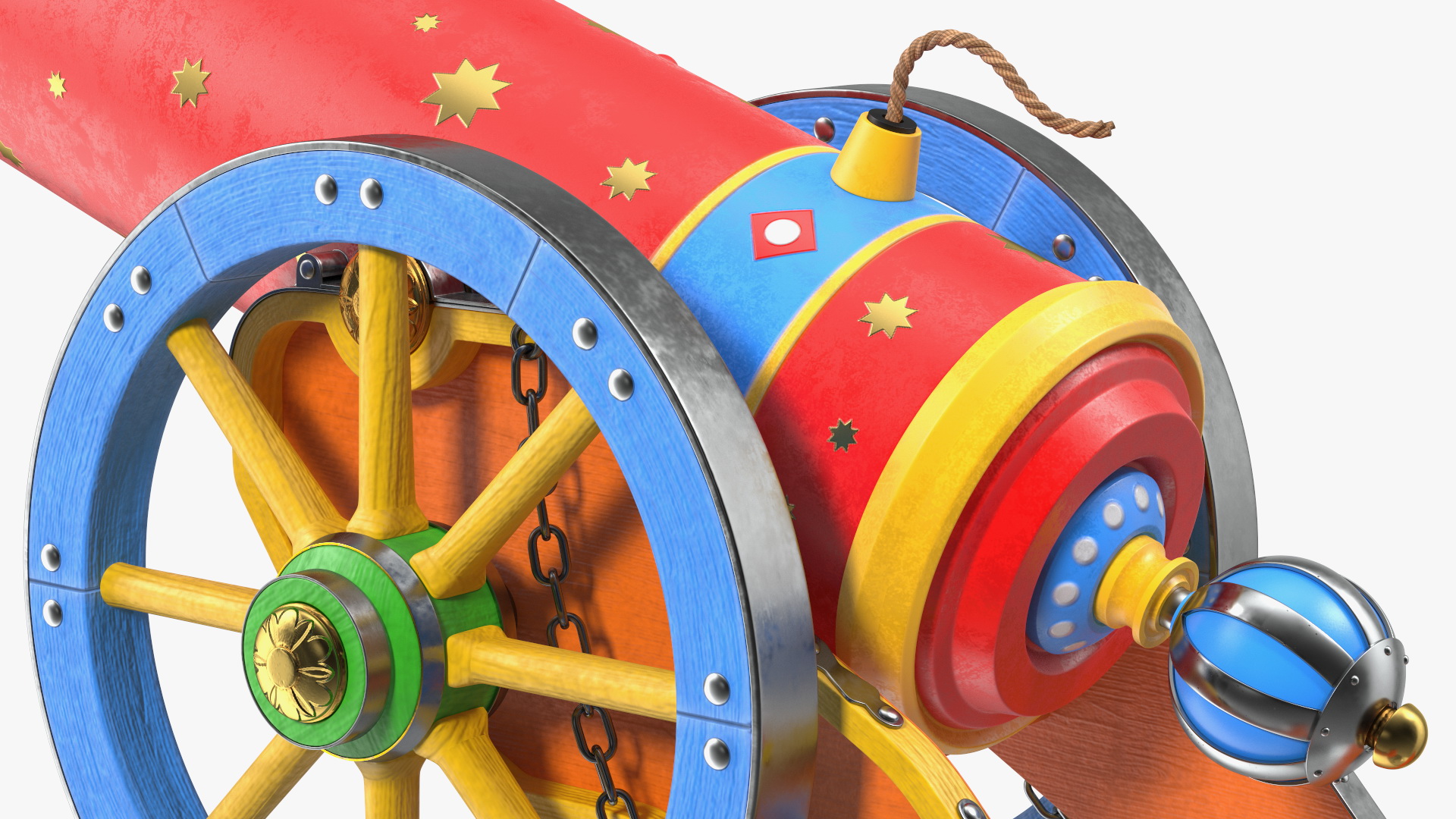 3D Circus Cannon model