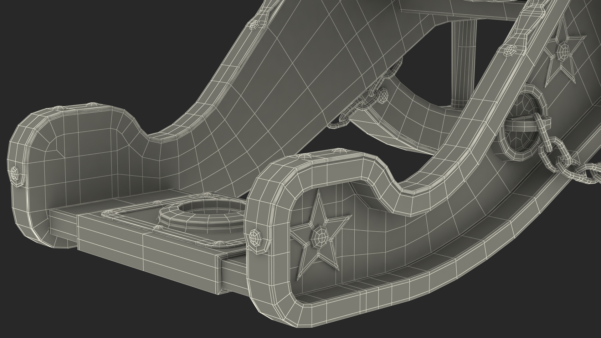 3D Circus Cannon model