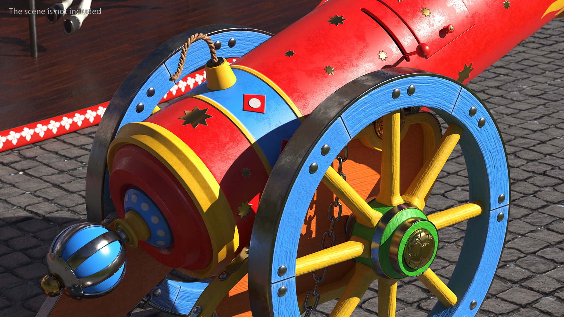 3D Circus Cannon model