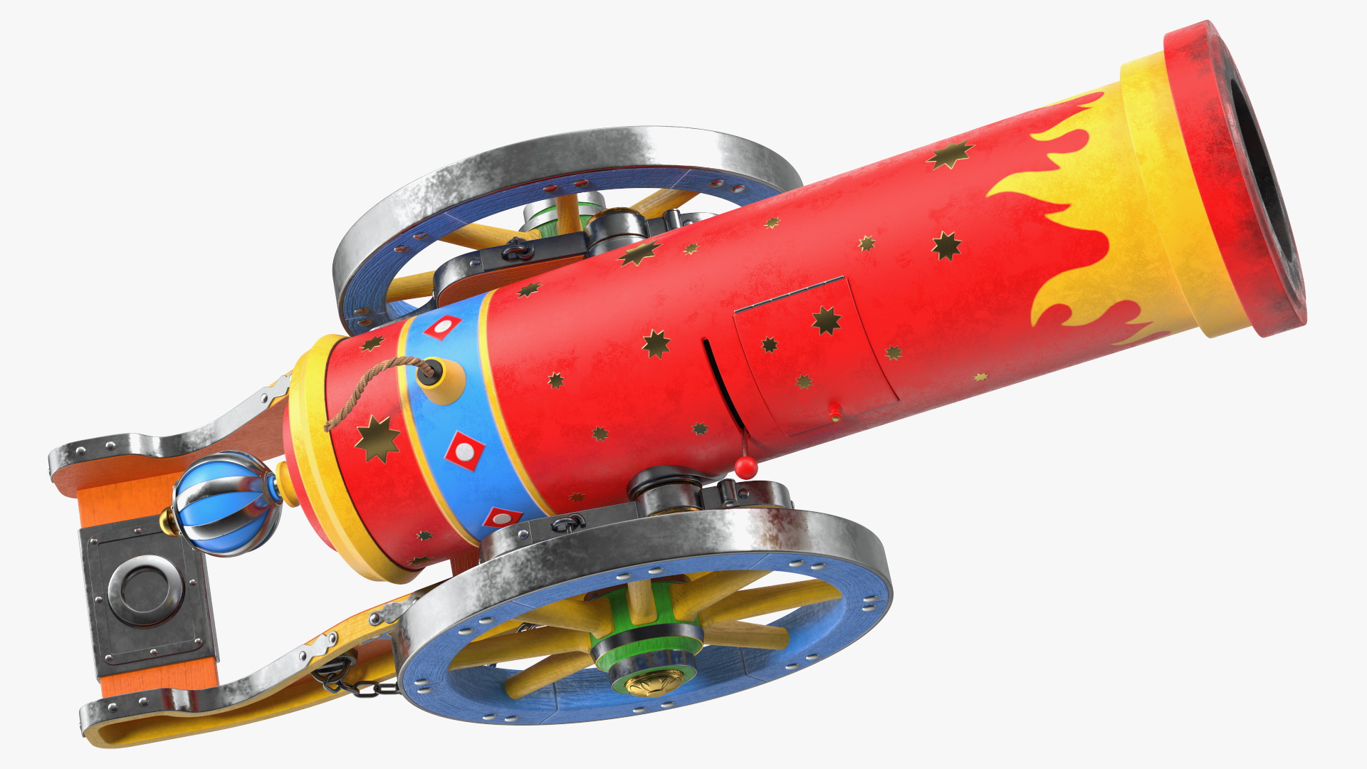 3D Circus Cannon model