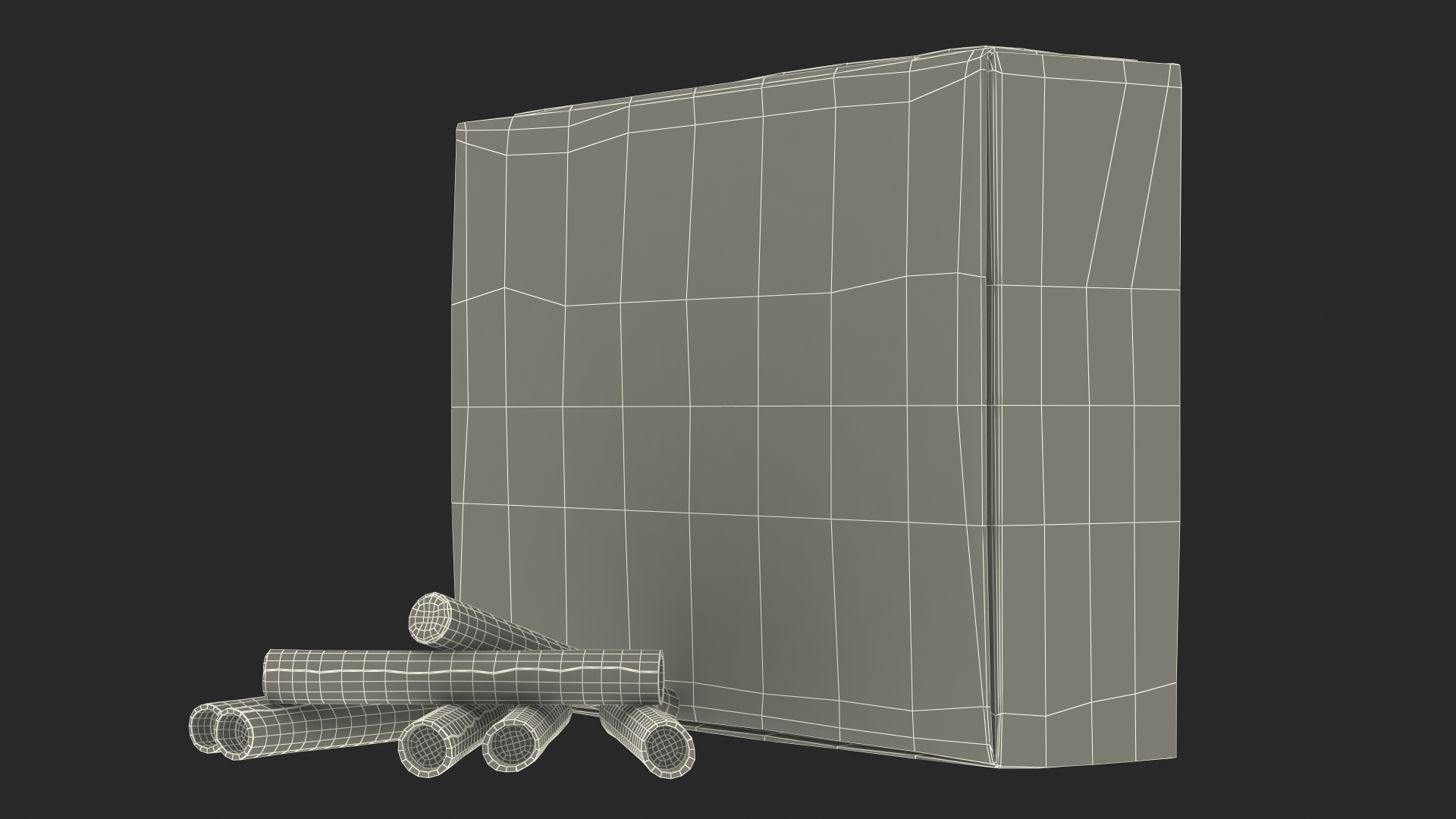 3D Firecrackers Box Mockup model
