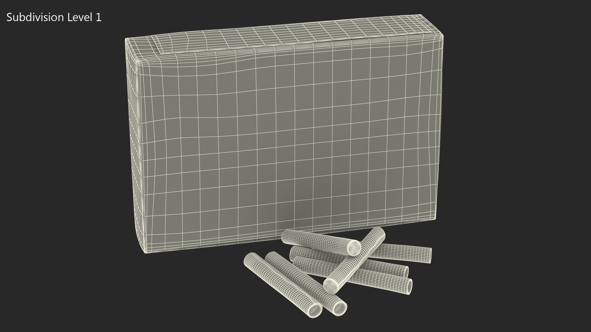 3D Firecrackers Box Mockup model