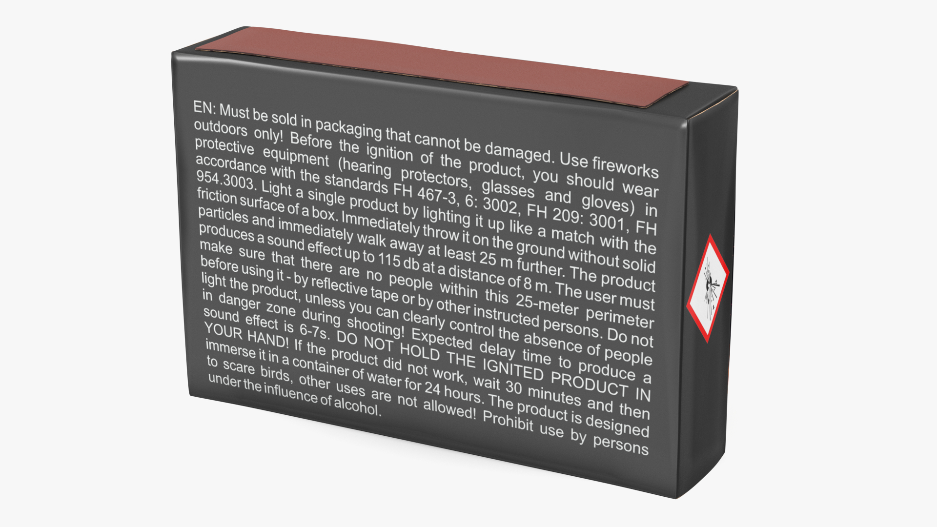 3D Firecrackers Box Mockup model