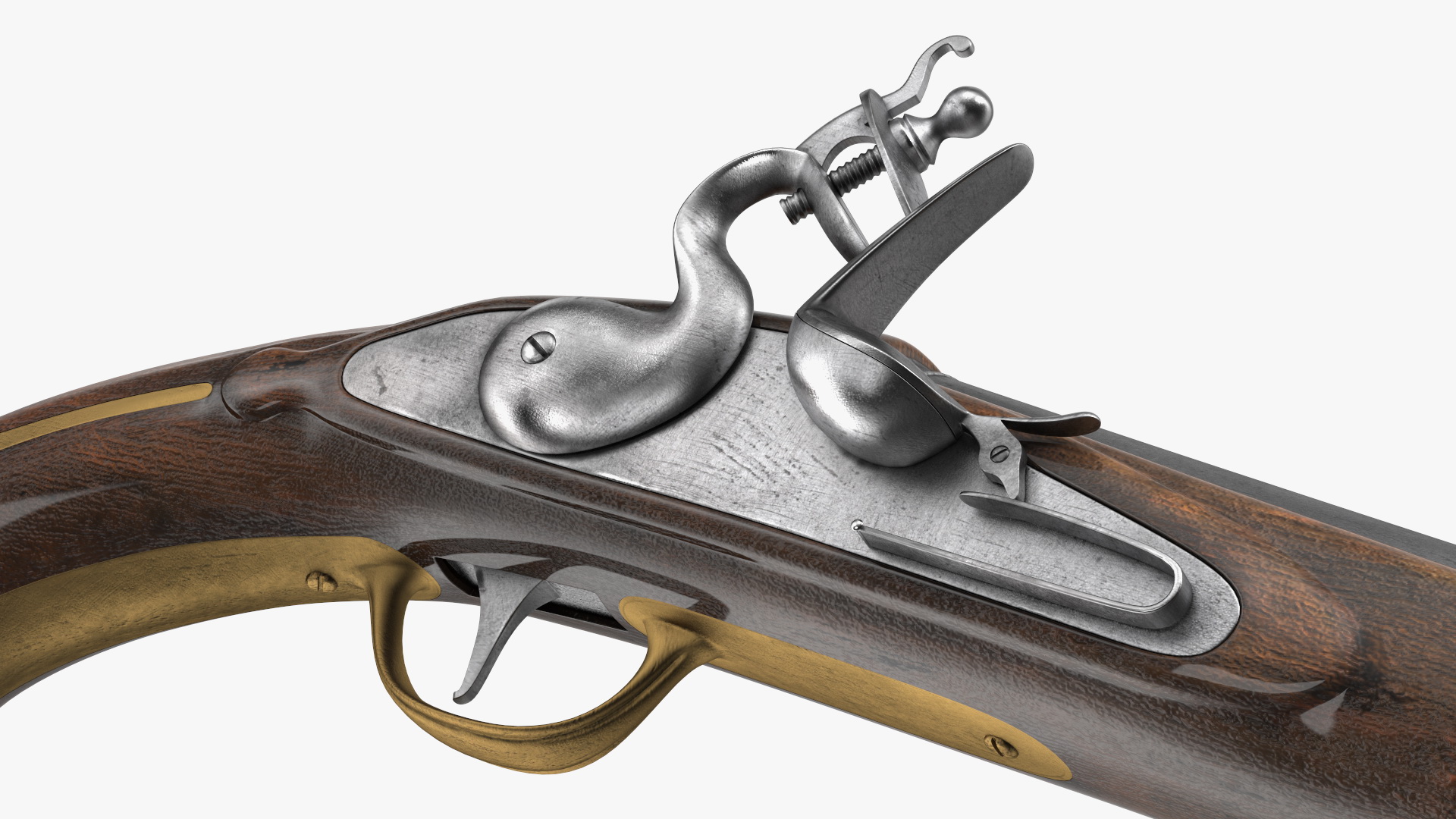 Flintlock Horse Pistol 3D
