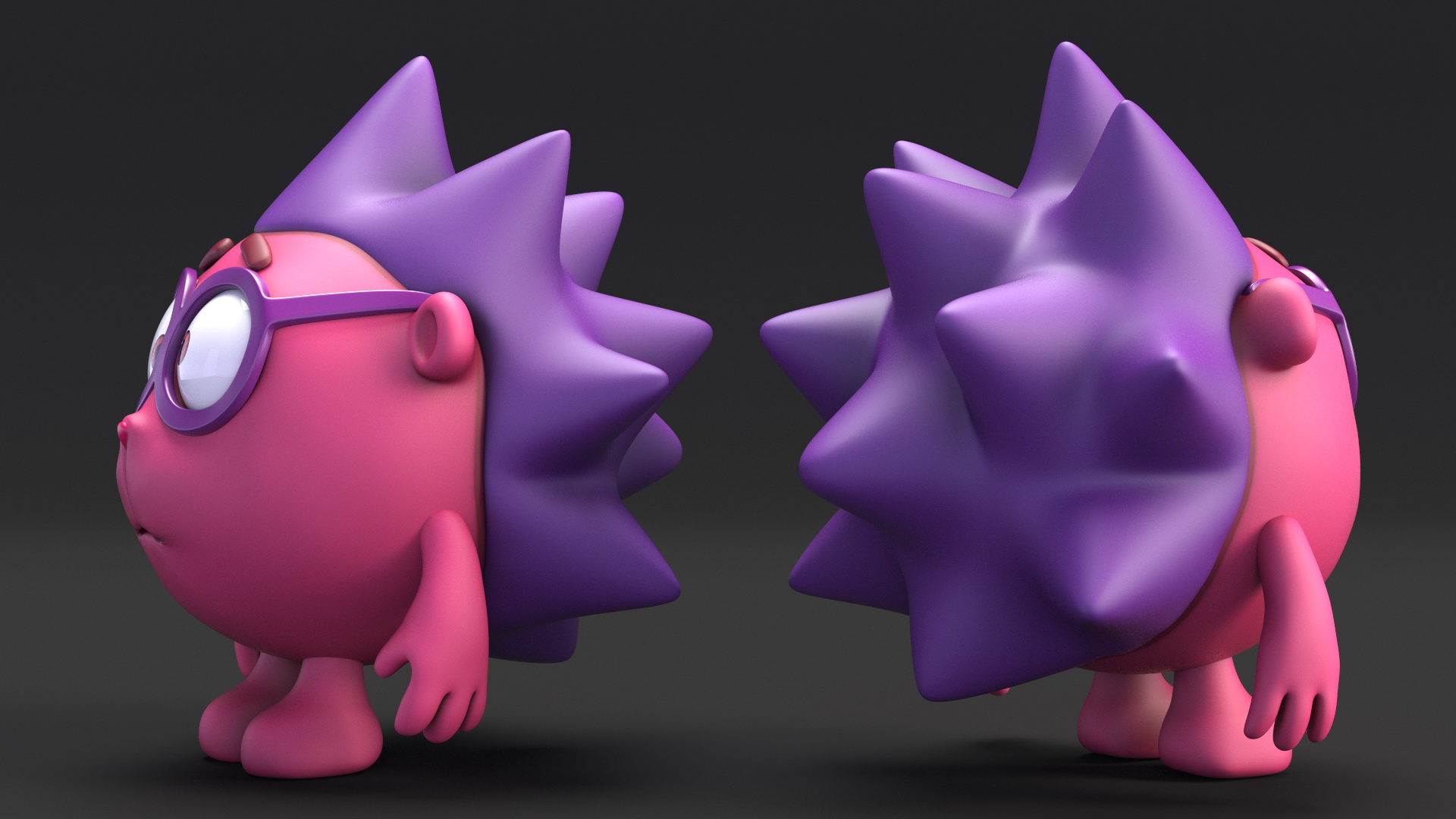 Cartoon Character Chiko Sad Pose 3D