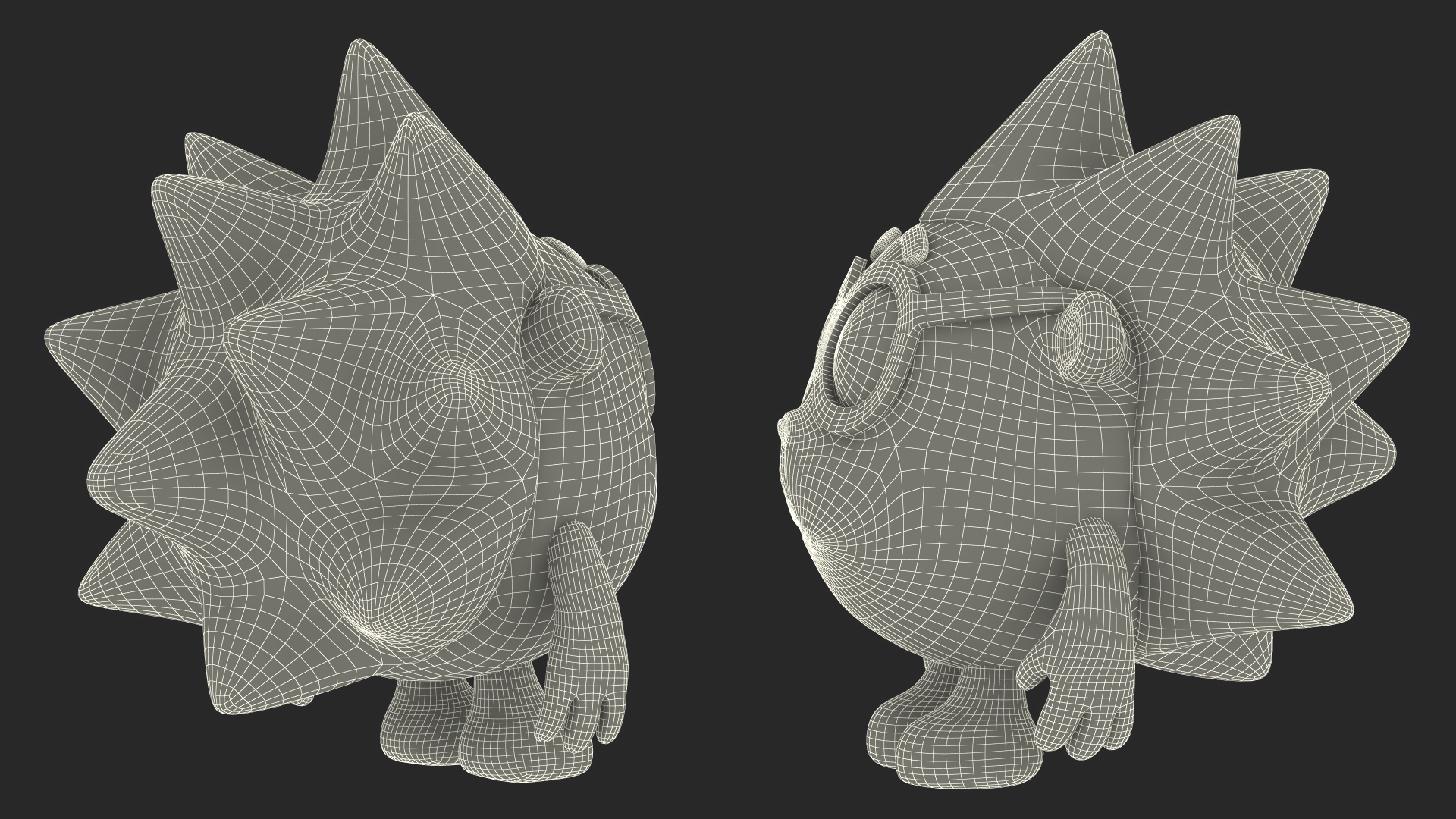 Cartoon Character Chiko Sad Pose 3D