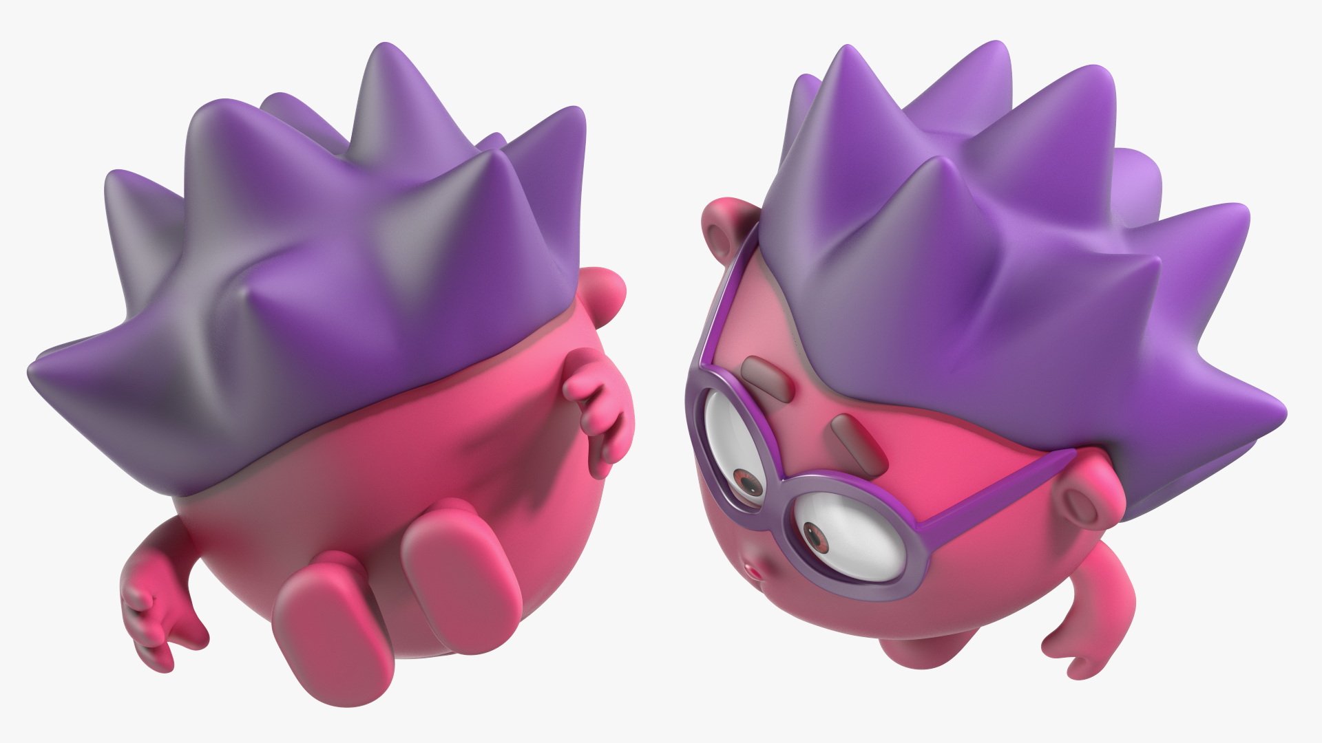 Cartoon Character Chiko Sad Pose 3D