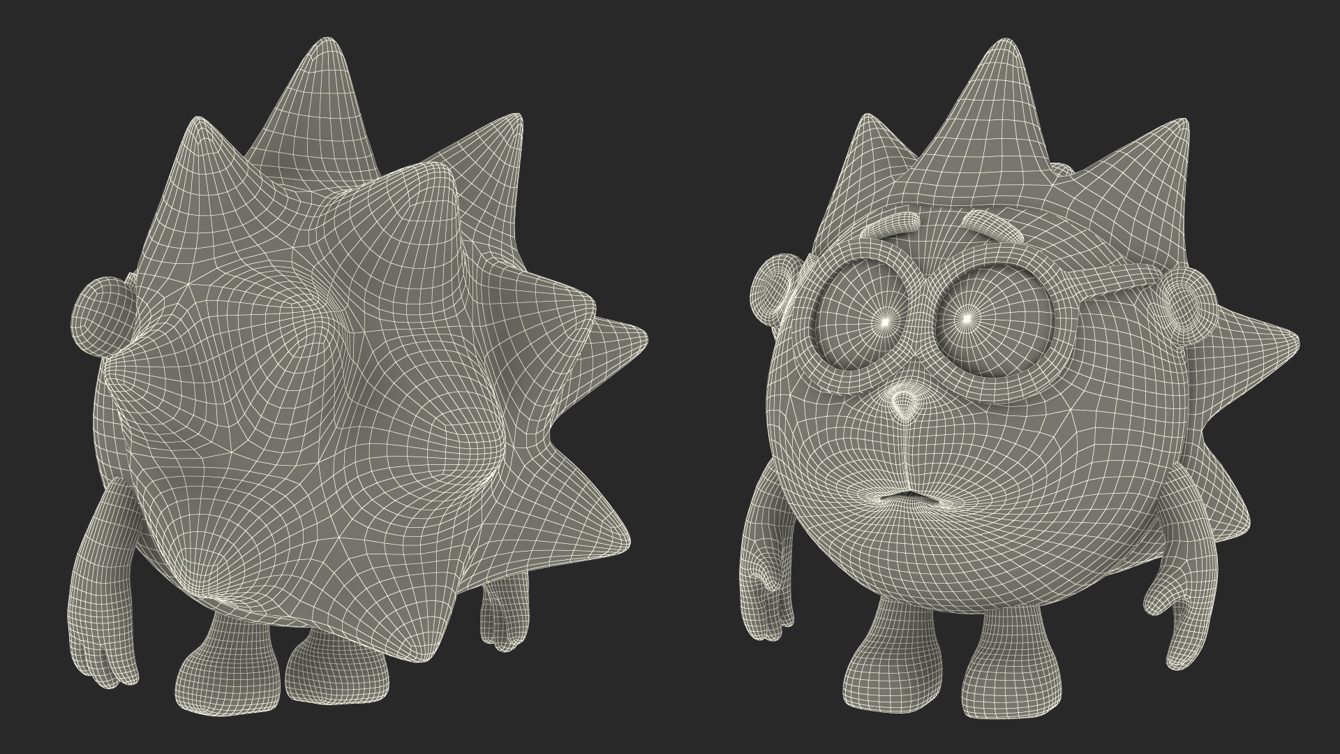 Cartoon Character Chiko Sad Pose 3D