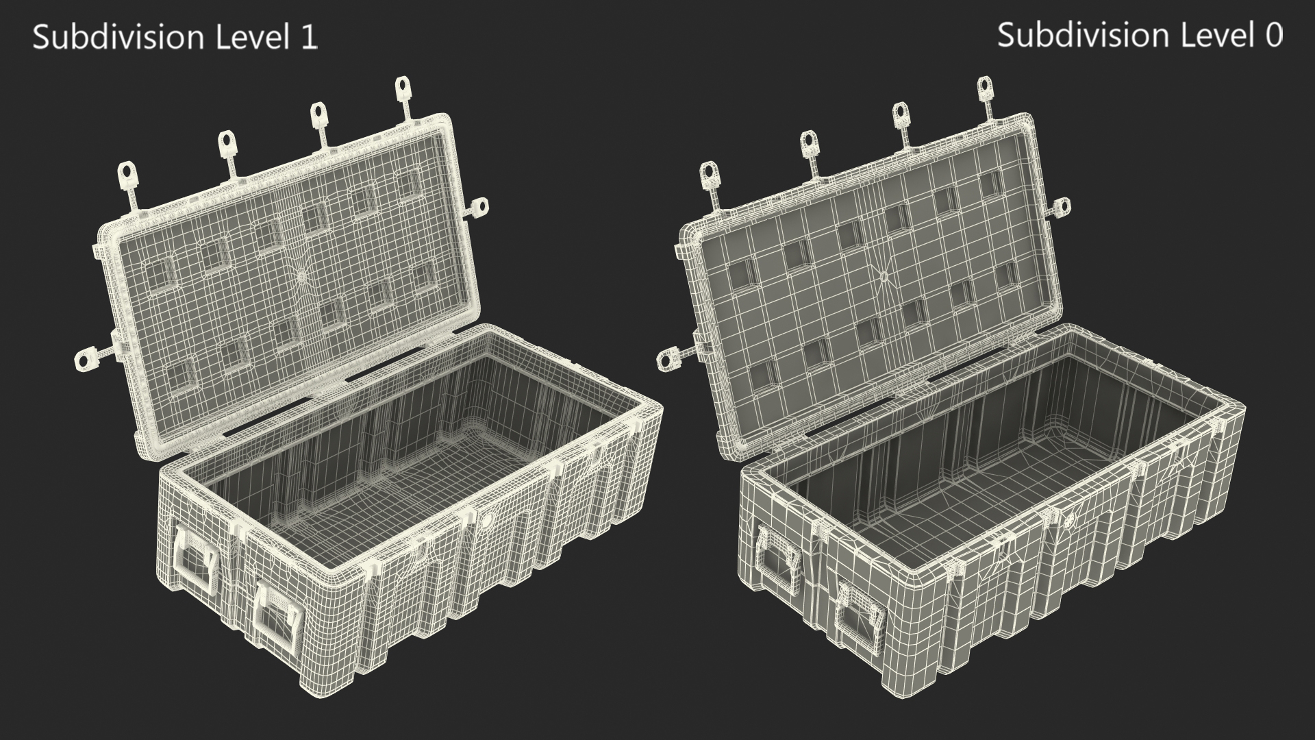 3D Plastic Military Box Large