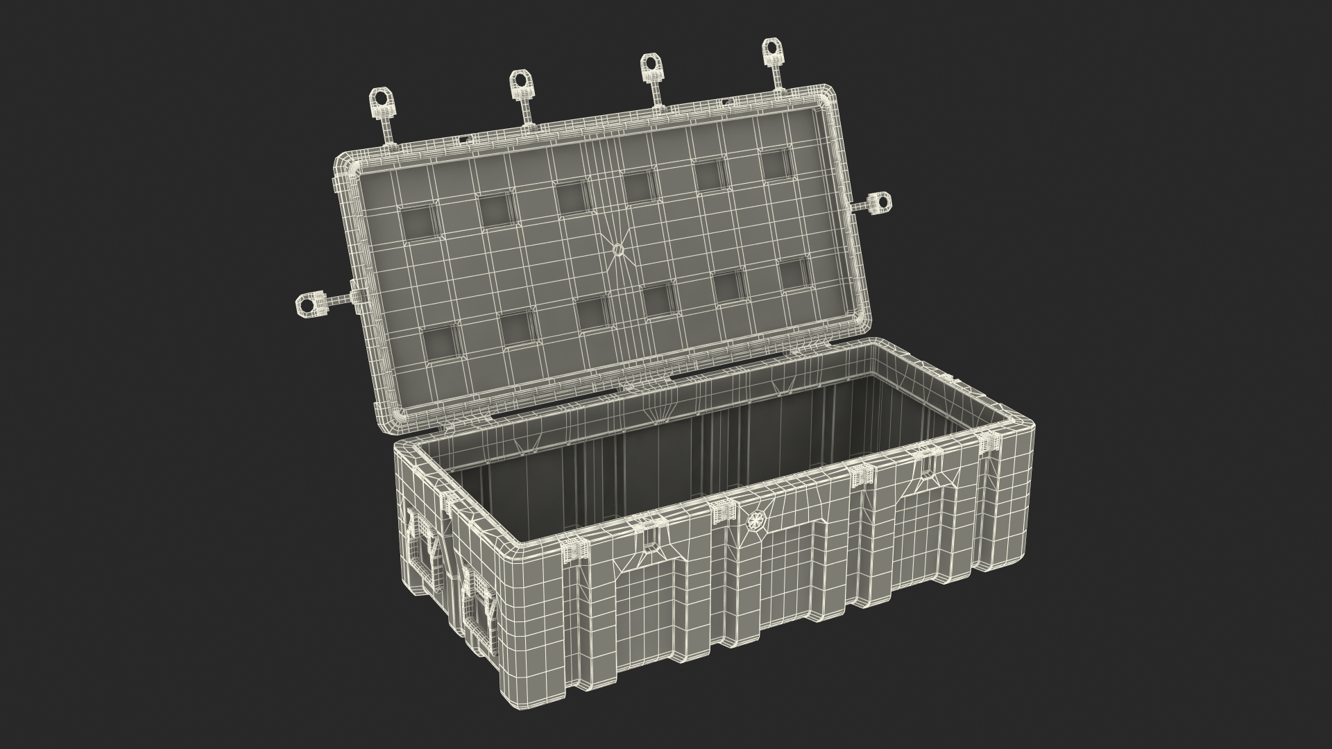 3D Plastic Military Box Large