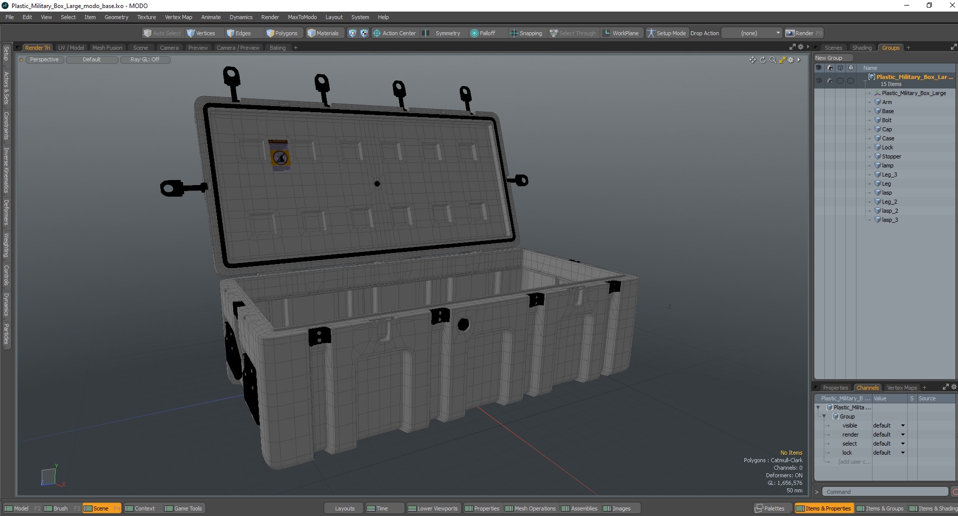 3D Plastic Military Box Large