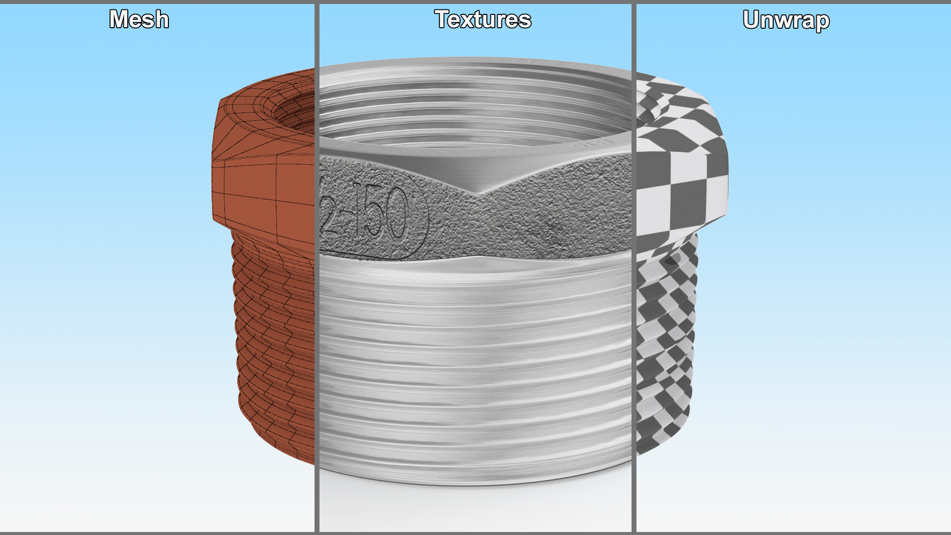 3D Fitting Bushing SS304