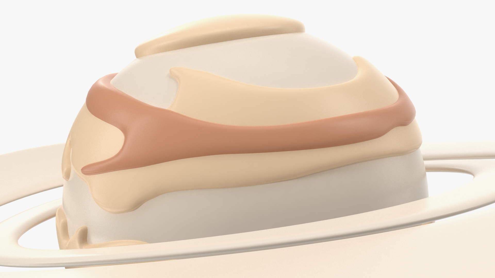3D Cartoon Planet Saturn