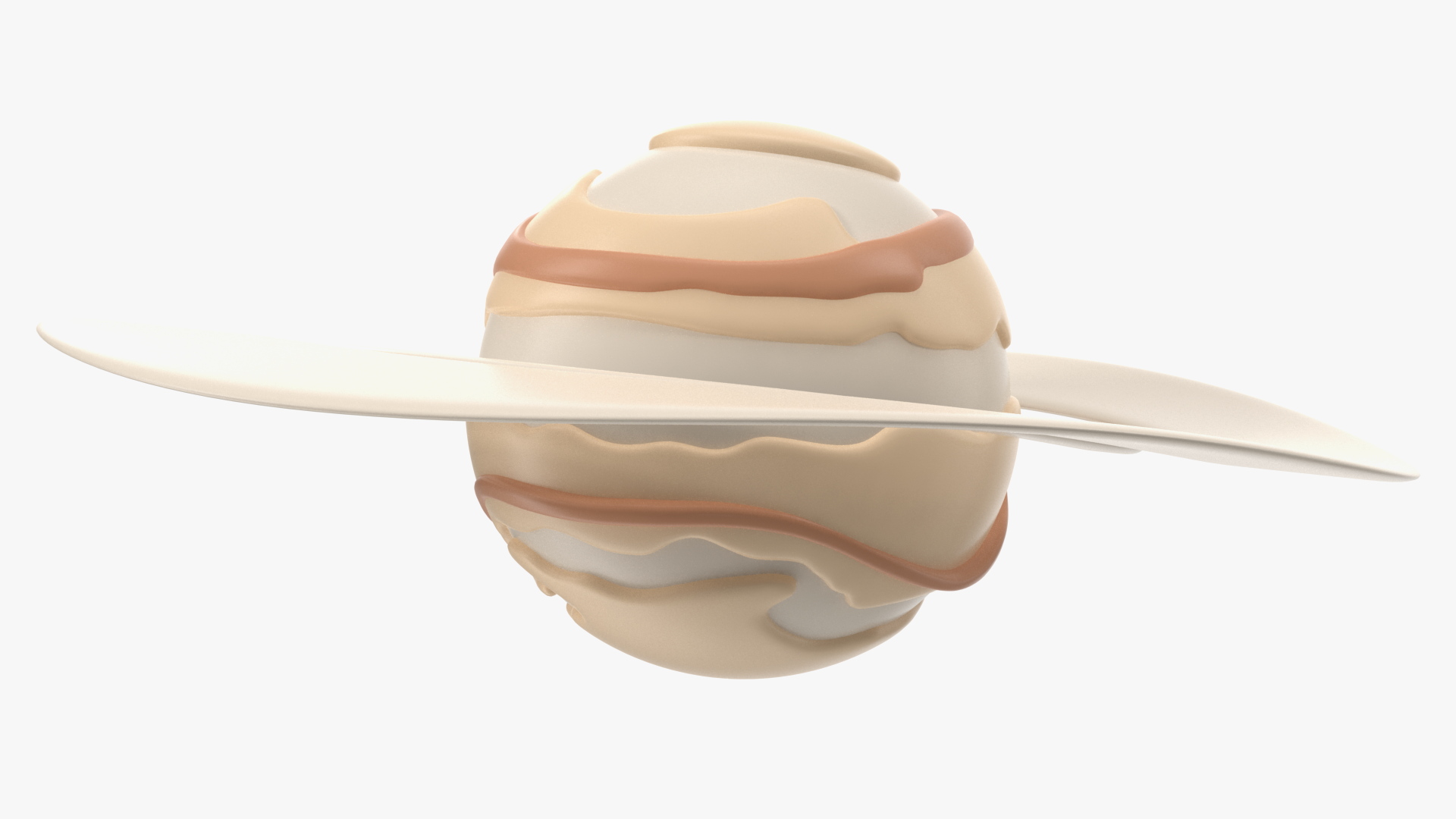 3D Cartoon Planet Saturn