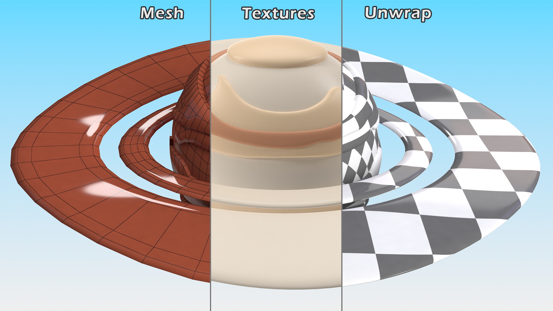 3D Cartoon Planet Saturn