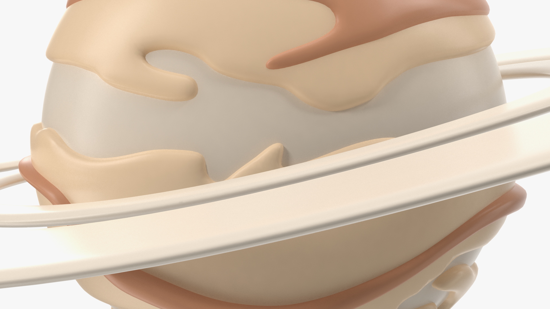 3D Cartoon Planet Saturn