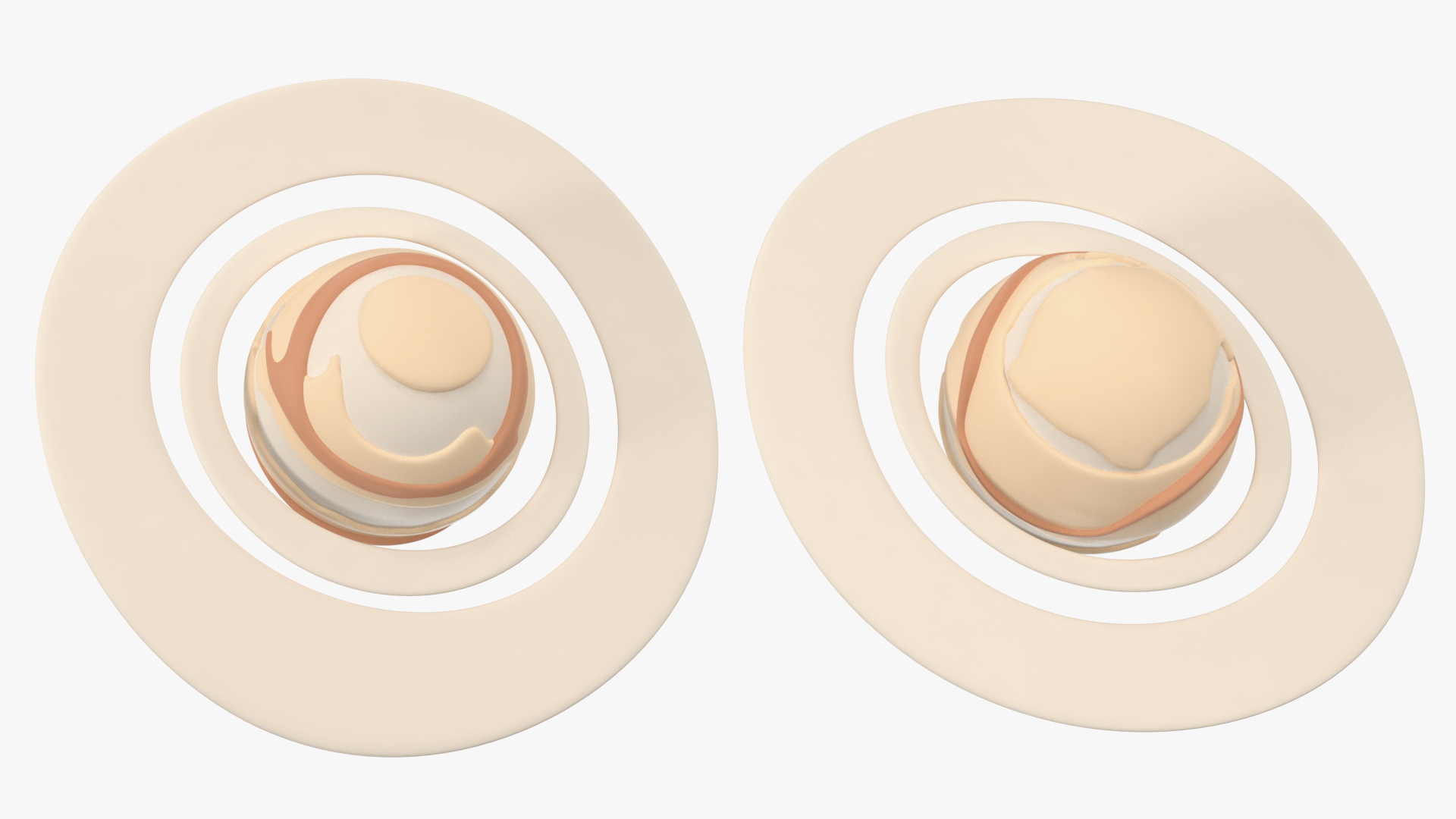 3D Cartoon Planet Saturn