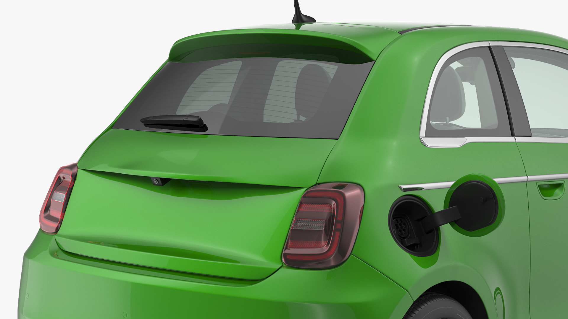3D EV Compact Car Rigged