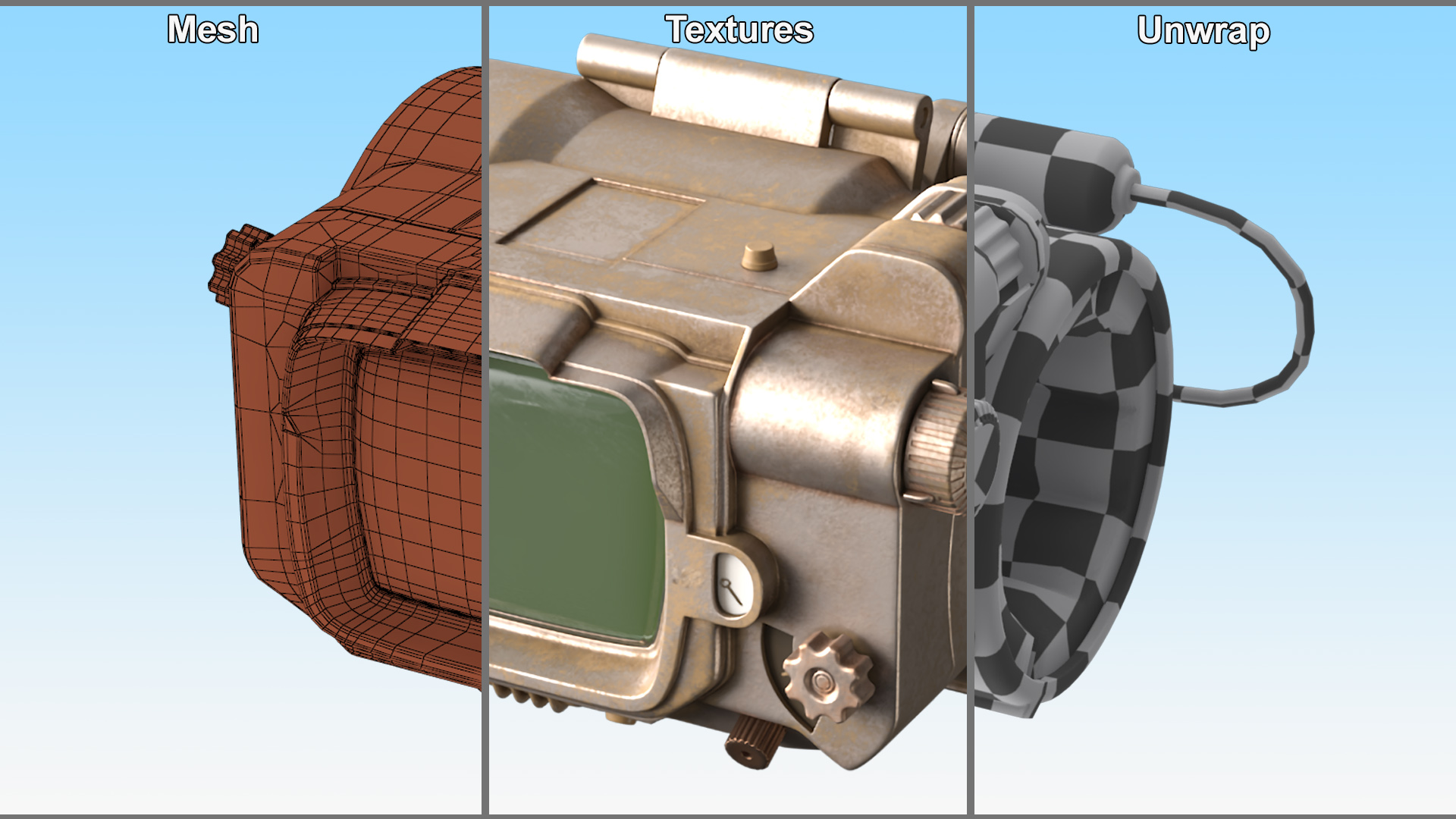 Steampunk Wristband 3D model