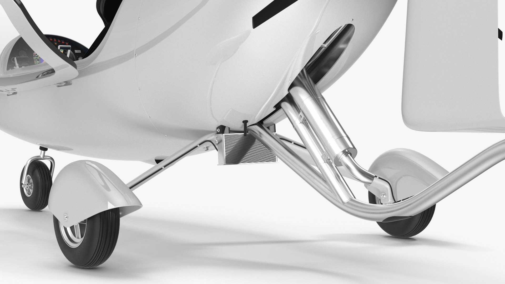 3D Gyroplane Calidus 912 White Rigged for Maya model