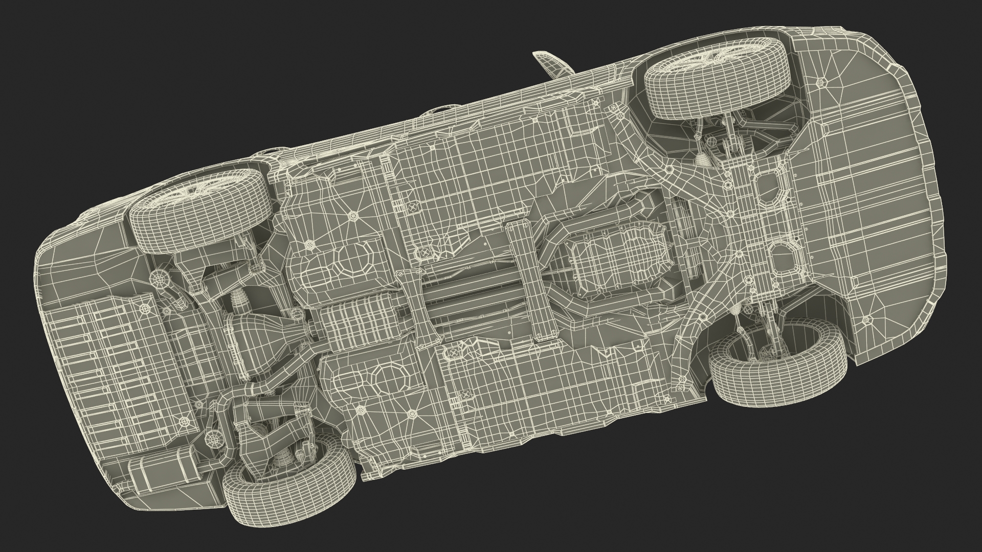 3D White Subaru Outback 2025 Dirty