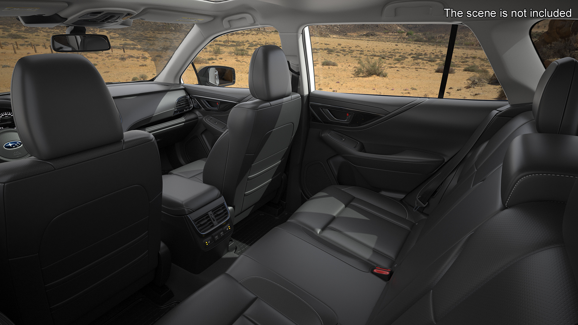 3D White Subaru Outback 2025 Dirty