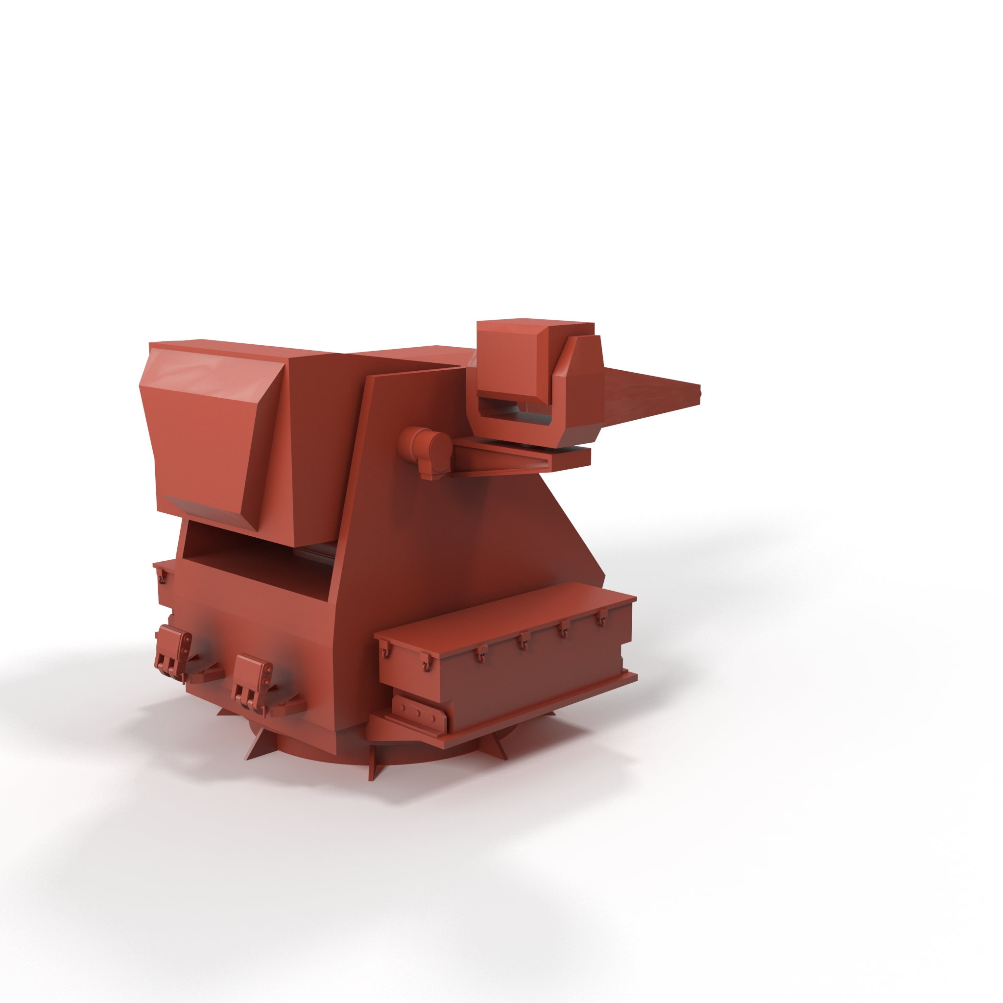 3D Simplified Sci Fi Navy Cannon System Gun for 3D Print model