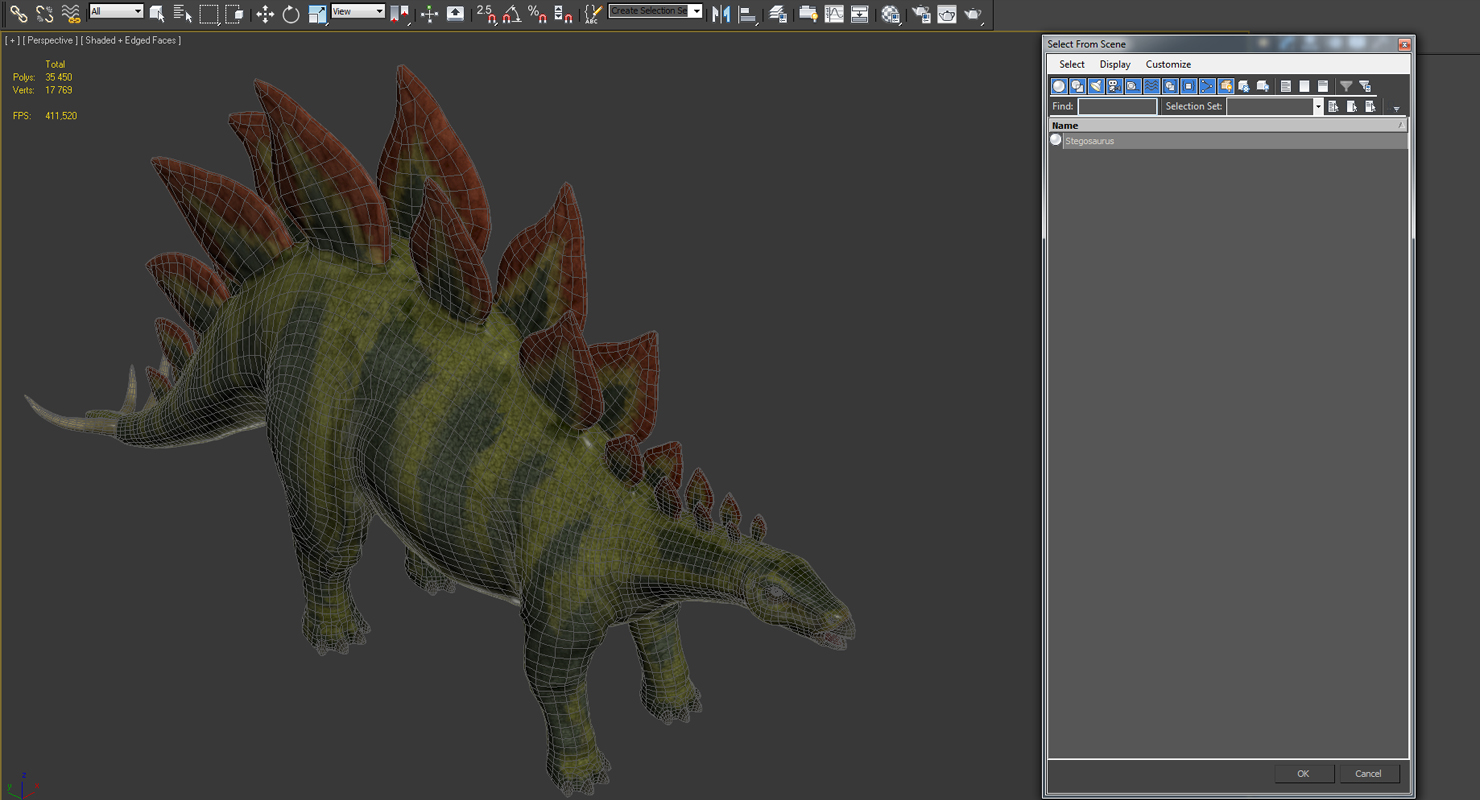 3D Stegosaurus